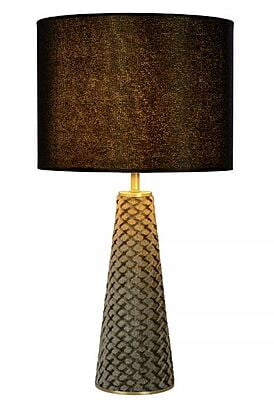 Velvet Grey Table Lamp