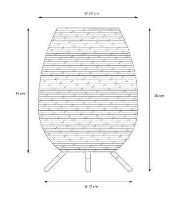 Oska Rechargeable Table Lamp