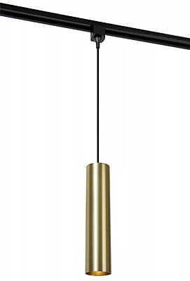 Pendant on Track Light System - Gold