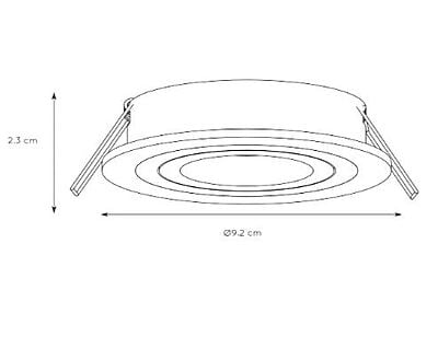 Recessed Spotlight - Chrome, GU10