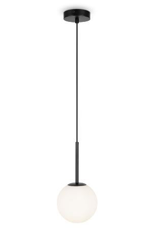 Single Globe Pendant Black